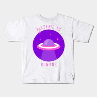 UFO don't like Humans Kids T-Shirt